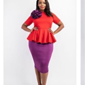 Plus Size Women Dress ( One Piece)